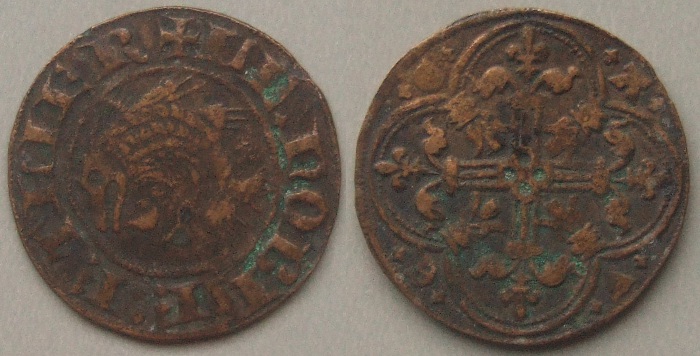 France Dauphine jeton c.1373-1415